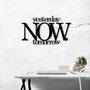 Wallity Now Escultura de Pared de Metal Negra
